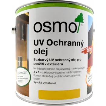 Olej na dřevo UV Ochranný olej bezbarvý / bezbarvý EXTRA 420 bezbarvý s účinnými látkami - exteriér 3,00 l