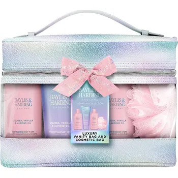 Kosmetická sada Baylis&Harding Jojoba, Vanilla, Almond oil Sada v kosmetické tašce, 6dílná BH24JOBAGLUX