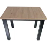 Jídelní stůl LABRUM 100x70 cm černá/artisan