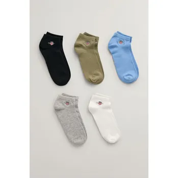 PONOŽKY GANT SHIELD SNEAKER SOCKS 5-PACK SHADE BLUE