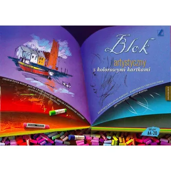 Výtvárné potřeby Kreska Skicák A4/20l 300g kolor mix Kreska /5/ ,balení 5 ks 298142