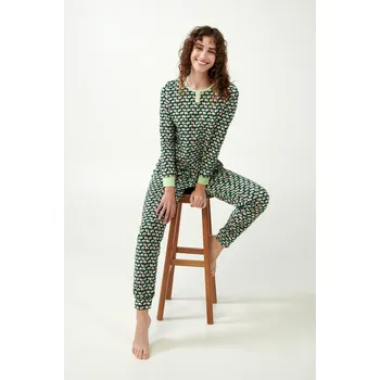 Pánské pyžamo Vamp - Pyžamo s potiskem 21321 - Vamp green timber L