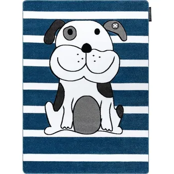 Koberec Dětský kusový koberec Petit Puppy blue 160x220 cm