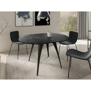 Jídelní stůl Rozkládací jídelní stůl Izzurto 100, Barva: černá / černá pietra grigia MIRJAN 5903211362392