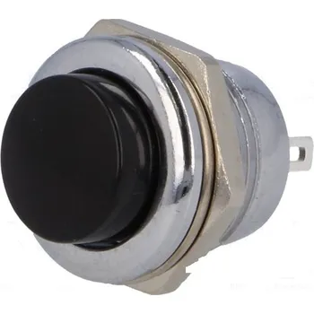 vypínač SCI Tlačítko spínací OFF-(ON) černý kovový