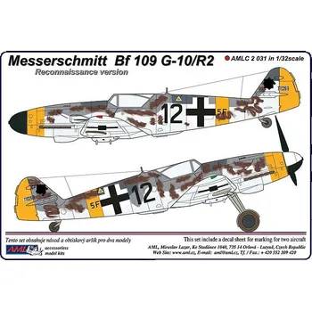 Plastikový model 1/32 Decals Messerschmitt Bf 109 G-10/R2 Aufklärer