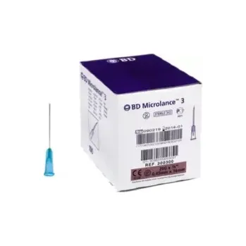 BD MICROLANCE jednorázové injekční jehly 0,6 x 30 mm 100 ks modrá