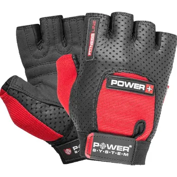 Fitness rukavice Power System Fitness rukavice Power Plus - červená, XL