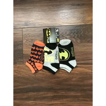 Ponožky kotníkové sada 3 páry Batman vel. 27-30, 31-34