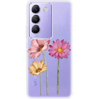 Pouzdro na mobilní telefon Odolné silikonové pouzdro iSaprio - Three Flowers - Vivo V40 SE 4G/5G