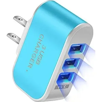 Příslušenství pro sportovní střelbu Nabíječka na 3 USB - US, modrá 315USblue