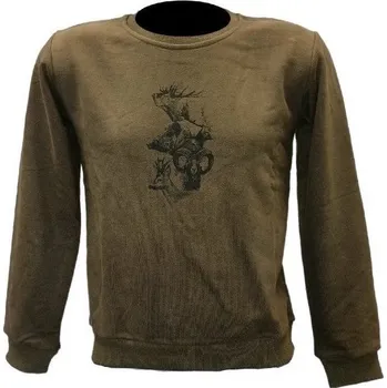 Chlapecké oblečení Dětská mikina C.I.T. s potiskem zelená vel. 12