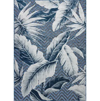 Koberec Kusový koberec Botanic 65242 Feathers navy – na ven i na doma 78x150 cm