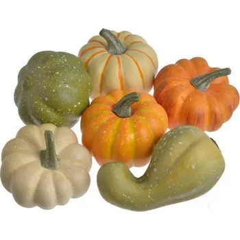 umělá květina Umělá dýně 6 ks - podzimní MIX