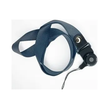 Šňůrka na mobilní telefon s plastovým zámkem, šířka 2 cm, barva černá