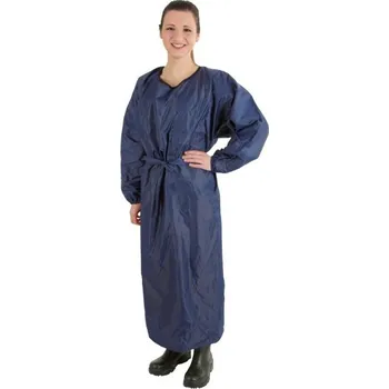 Pracovní zástěra Zástěra na dojení Apron s rukávy, modrá - XL