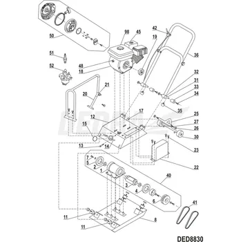 klínový řemen A-710 DEDRA XDED8830.41