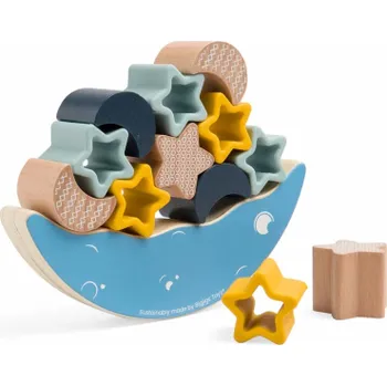 Dřevěná hračka Bigjigs Toys Motorická hra balancující měsíc