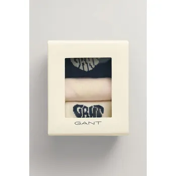 Pánské ponožky PONOŽKY GANT SOCKS 3-PACK GIFT BOX CRYSTAL PINK