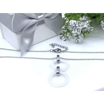 Náhrdelník Jan Kos Jewellery Řetízek s přívěskem z oceli 12101100