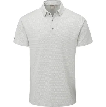 PING Halcyon Honeycomb pánské polo, silver multi pánské, S