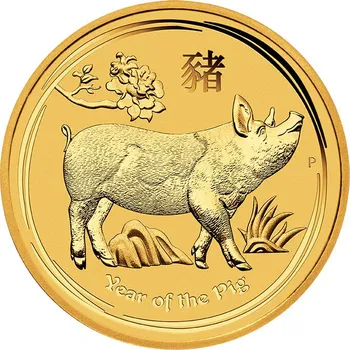 Perth Mint Zlatá investiční mince Rok Vepře 2 Oz | Lunar II | 2019 | 62,2 g