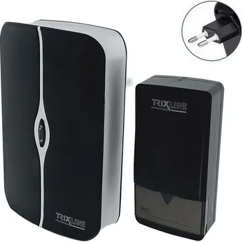 Domovní zvonek Bezdrátový zvonek do zásuvky PIEZO BELL 230V + 1x23A IP40 černá