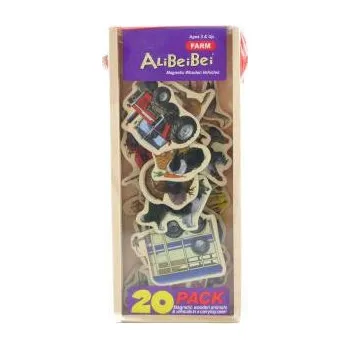 magnetka pro dítě Viga Dřevěné magnety farma