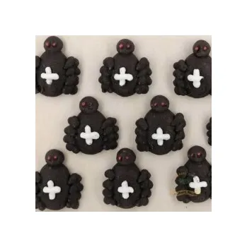 Party dekorace Cukrová ozdoba - Pavouci / 9 ks