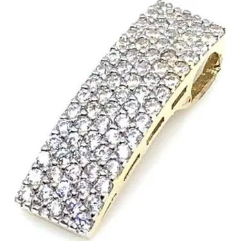 Přívěsek Diante Zlatý přívěsek s bílým kamenem 59622021