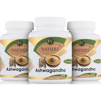 Přípravek na podporu paměti a spánku Golden Nature Ashwagandha 500 mg