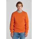 SVETR GANT COTTON PIQUE C-NECK PEARL PEACH