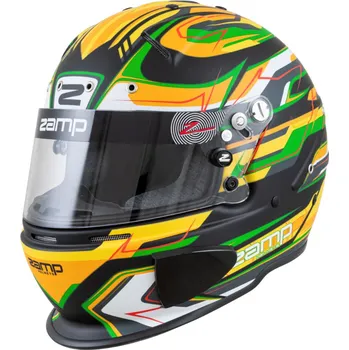 Helma na motorku ZAMP Přilba RZ 70E SWITCH Green/Black/Yellow S