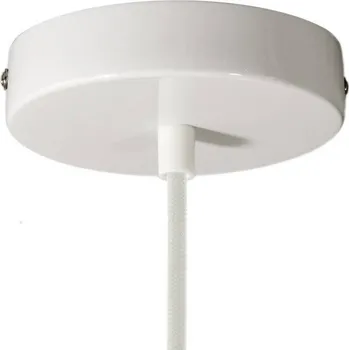 Příslušenství pro svítidlo CREATIVE CABLES Kovová stropní rozeta s 1 otvorem - různé varianty Varianta: Ø 120 x 25 mm, lesklá bílá