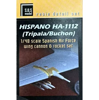 Plastikový model S.B.S model 1/48 Hispano HA-1112 Wing cannon & Rocket set