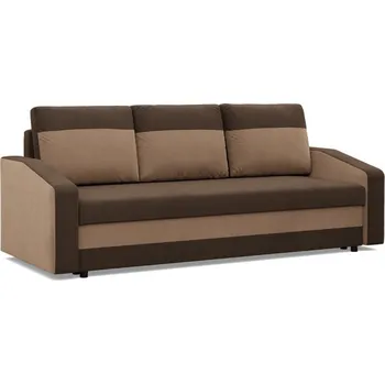 Sedací souprava Velká rozkládací pohovka HEWLET MODEL 2 Hnědá-hnědá