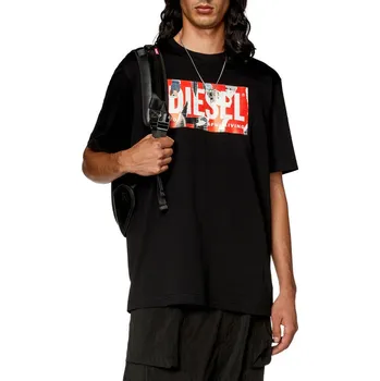 Pánské tričko TRIČKO DIESEL T-JUST-L13 T-SHIRT BLACK