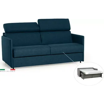 Pohovka Pohovka TAVOLA MINI s rozkladem na každodenní spaní, modrá (penelope 27)