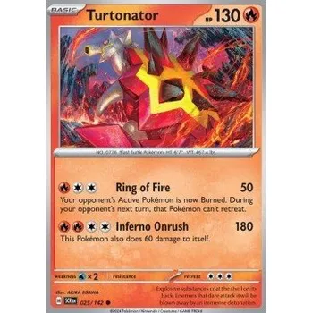 Sběratelská karetní hra Pokémon SCR 025/142 Turtonator - Stellar Crown Stav: Near Mint, Verze: NORMAL