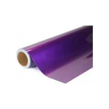 Polep vozidla Lesklá kovová fialová auto wrap fólie 152x1000cm - interiér/exteriér