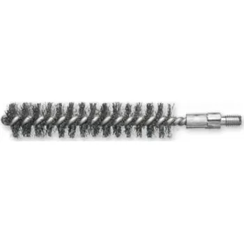 Drátěný kartáč Lessmann 500308 | Kartáč na trubky s vnějším závitem 8x115 / jednoduchá špirála, ocelový drát, M6