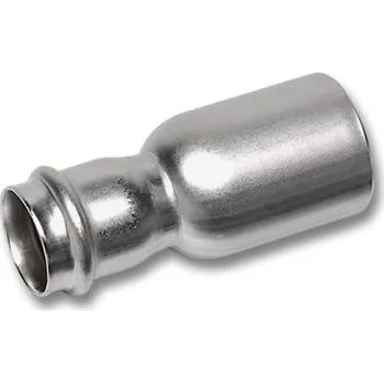 rozdělovač topení Sanha NIROSAN 9243 redukce 54x35mm, s konci na vnitřní a vnější lisování, voda, nerez ocel