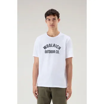Pánské tričko TRIČKO WOOLRICH GRAPHIC TEE BRIGHT WHITE