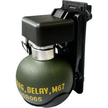Airsoft Granát M67 dummy s MOLLE pouzdrem (černý) - BIG DRAGON