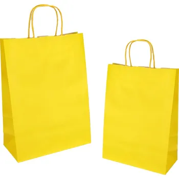 Dárková taška Florio Carta S.p.A. Papírová taška JOLLY žlutá ,balení 25 ks 441571