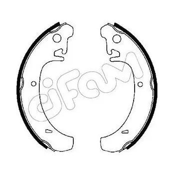 Brzdová čelist Sada brzdových čelistí CIFAM 153-456