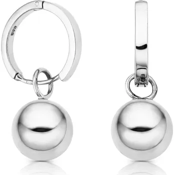 Náušnice Stříbrné náušnice kruhy s kuličkou Lilis