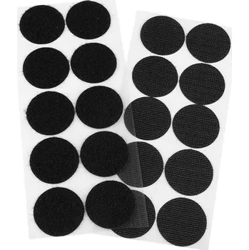 Zip Suchý zip samolepící kolečka Ø35 mm - 2 černá