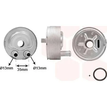 Chladič motoru Olejový chladič, motorový olej VAN WEZEL 13003443