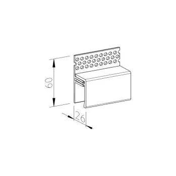 Ukončovací profil vrchní větrací 2-dílný Vinylit Decor V2125 - 3003 WOODEC Sheffield Oak Concrete /3